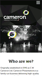 Mobile Screenshot of cameronpres.co.uk